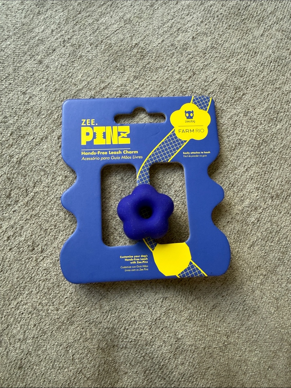 Farm Rio Samba Blue Zee.Pinz x Hands Free Leash Charm